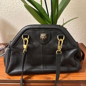 Elegant Black Leather Handbag
